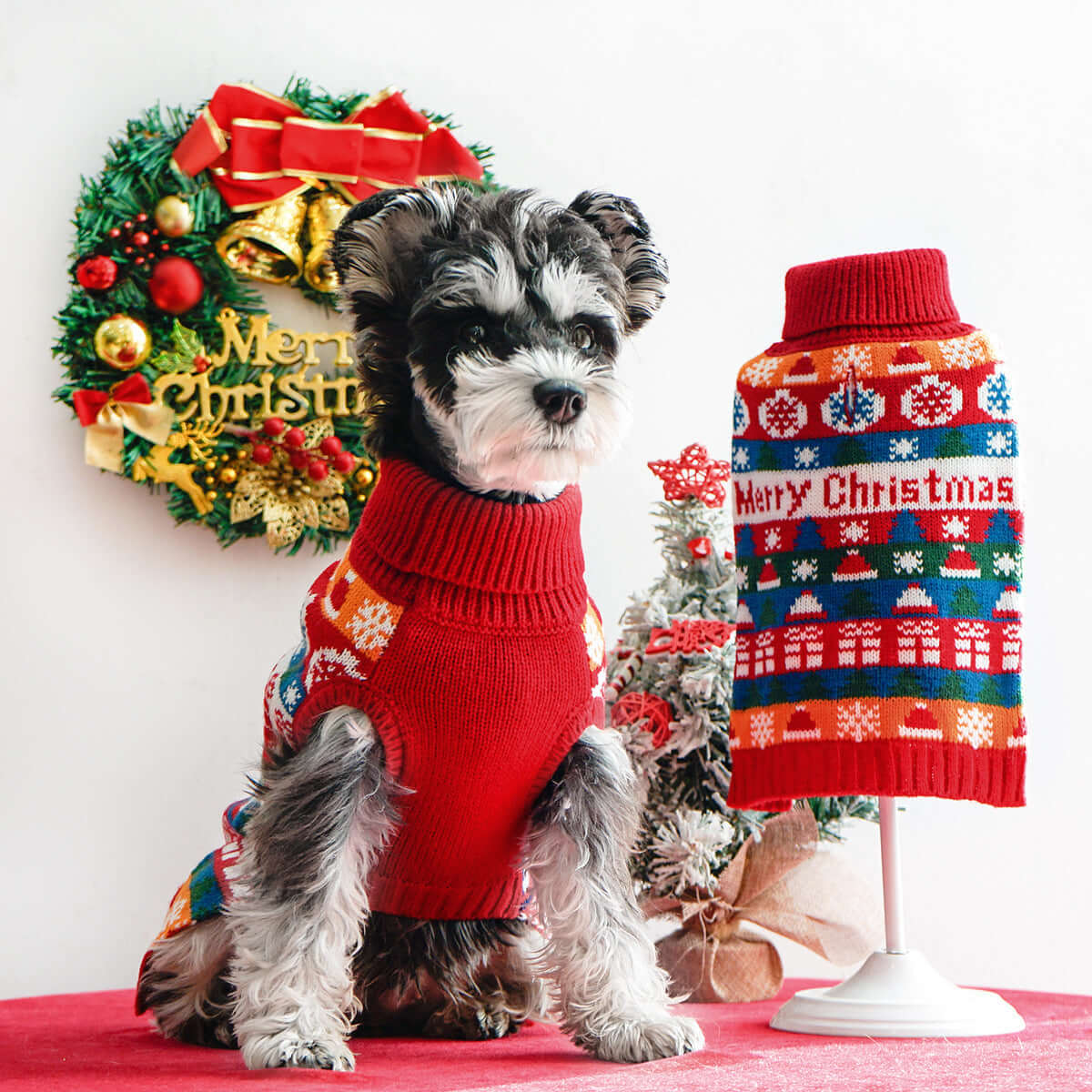 Pet Dog Christmas Turtleneck Sweater - Premium from HappyDogs.Company - Just $8.07! Shop now at HappyDogs.Company