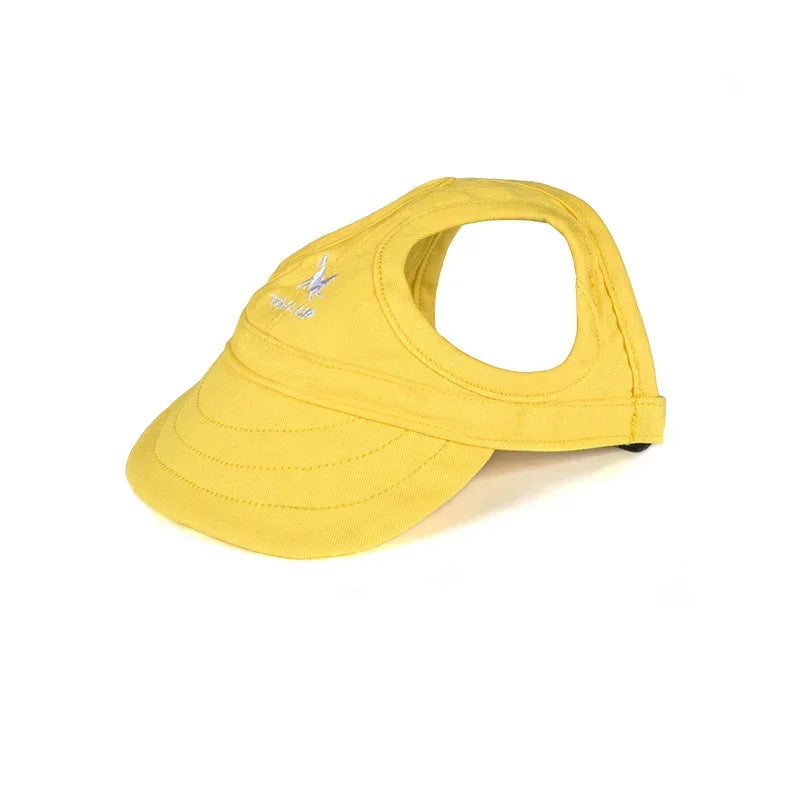 Summer Solid Color Dog Baseball Visor Hat - Premium from HappyDogs.Company - Just $22.99! Shop now at HappyDogs.Company