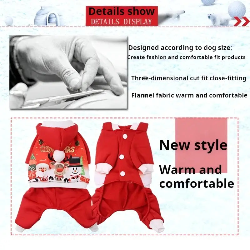 Christmas Dog Coat Sweater - Premium from HappyDogs.Company - Just $33.99! Shop now at HappyDogs.Company