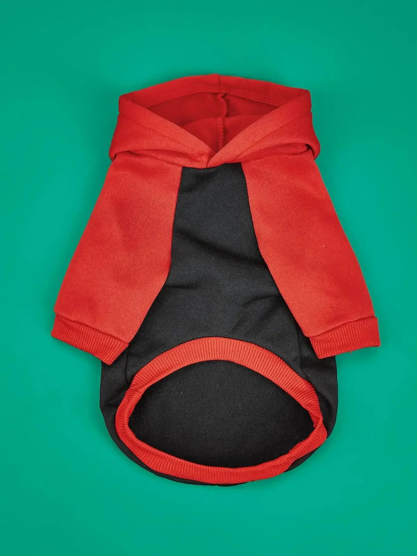 Pet Christmas Hooded Sweatshirt in Red and Black - Premium from HappyDogs.Company - Just $15.99! Shop now at HappyDogs.Company