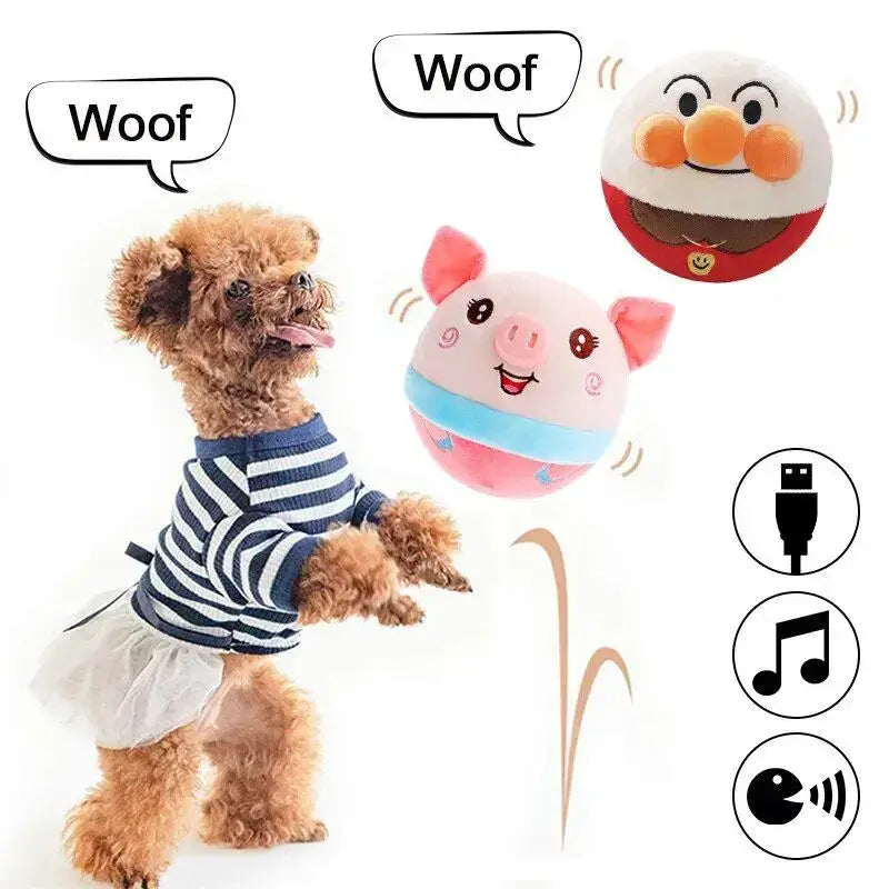Electric Automatic Plush Bouncing Toy Interactive Self-moving Toy for Indoor Playing - Premium from HappyDogs.Company - Just $22.99! Shop now at HappyDogs.Company