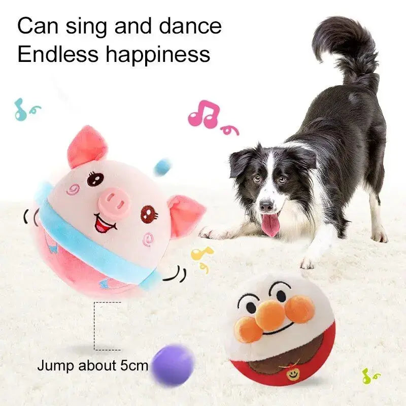 Electric Automatic Plush Bouncing Toy Interactive Self-moving Toy for Indoor Playing - Premium from HappyDogs.Company - Just $22.99! Shop now at HappyDogs.Company
