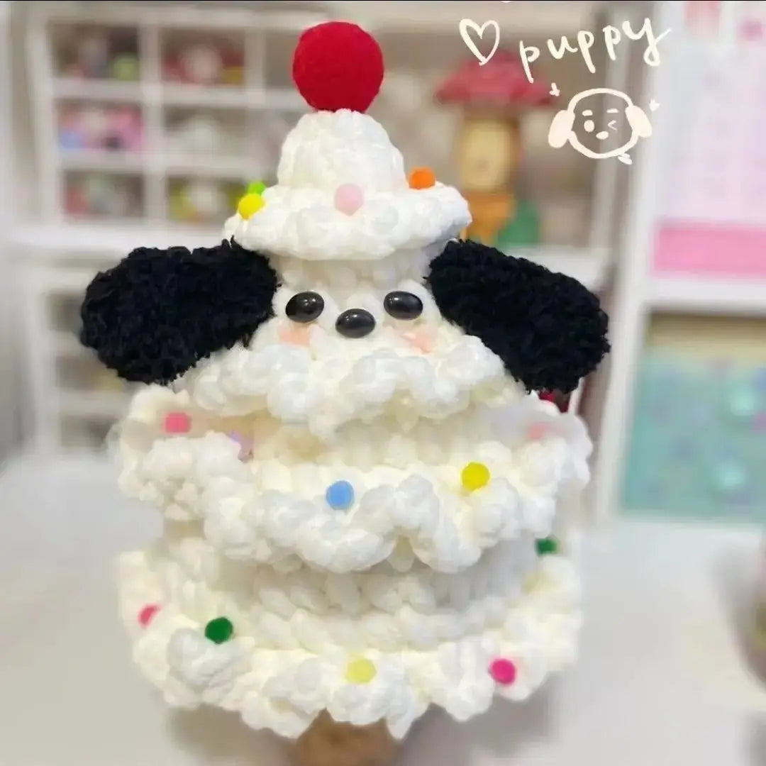Handmade DIY Creative Christmas Crochet Ornament Homemade yarn weaving Dog Christmas Tree Material package gift Home Decor - Premium from HappyDogs.Company - Just $12! Shop now at HappyDogs.Company