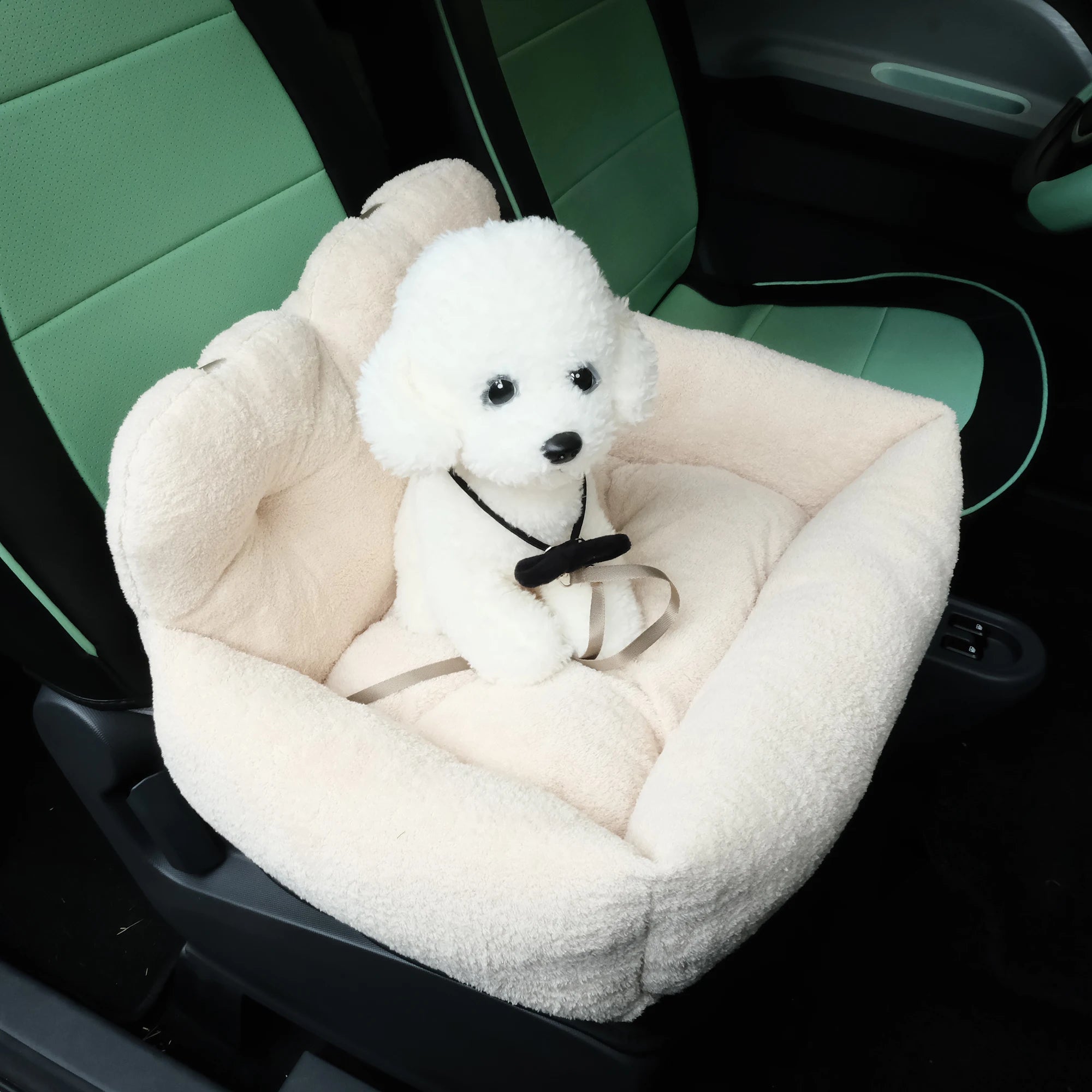 Portable Dog Car Booster Seat Plush - Premium from HappyDogs.Company - Just $47.99! Shop now at HappyDogs.Company