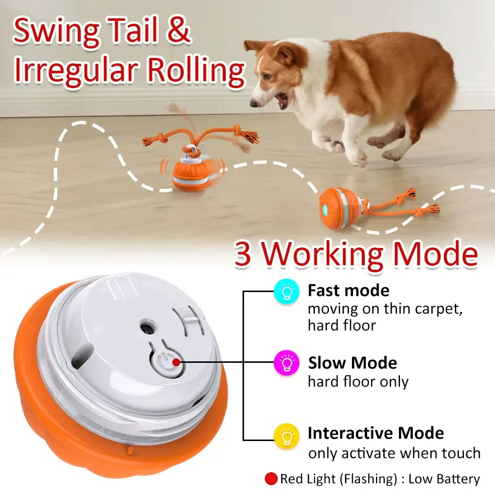 Smart Interactive Dog Toy Ball Motion Activated Automatic - Premium from HappyDogs.Company - Just $44.99! Shop now at HappyDogs.Company