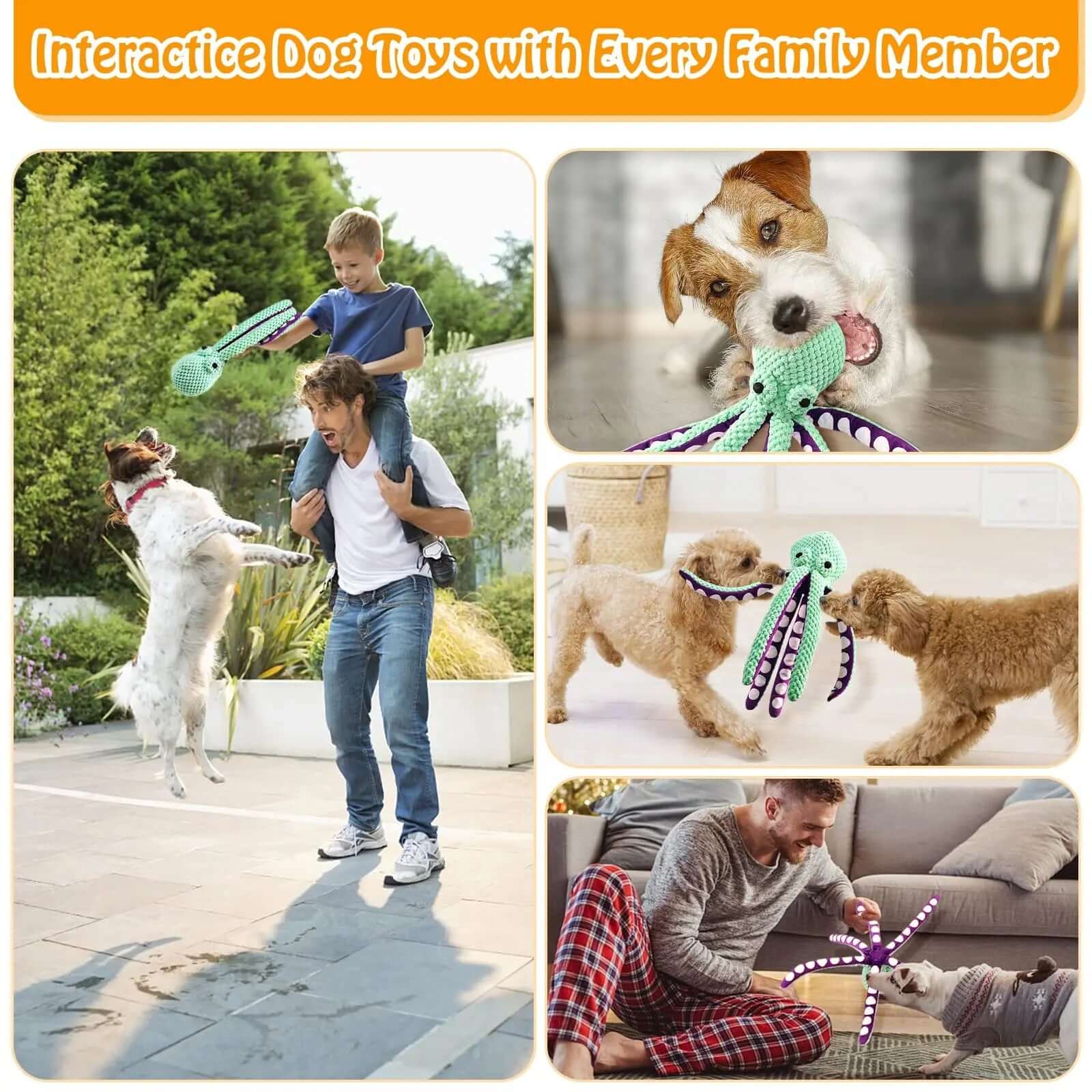 Pet Plush Toy Cat Dog Voice Octopus Shell Puzzle Toy Bite Resistant Interactive Pet Dog Teeth Cleaning Chew Toy Pet Supplies - Premium 4 from HappyDogs.Company - Just $10.01! Shop now at HappyDogs.Company