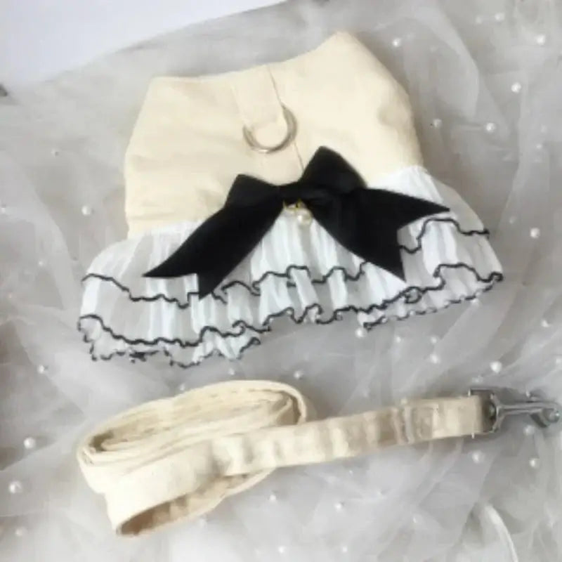 Dog Thin Vest Skirt Harness Leash Set - Premium from HappyDogs.Company - Just $15.99! Shop now at HappyDogs.Company