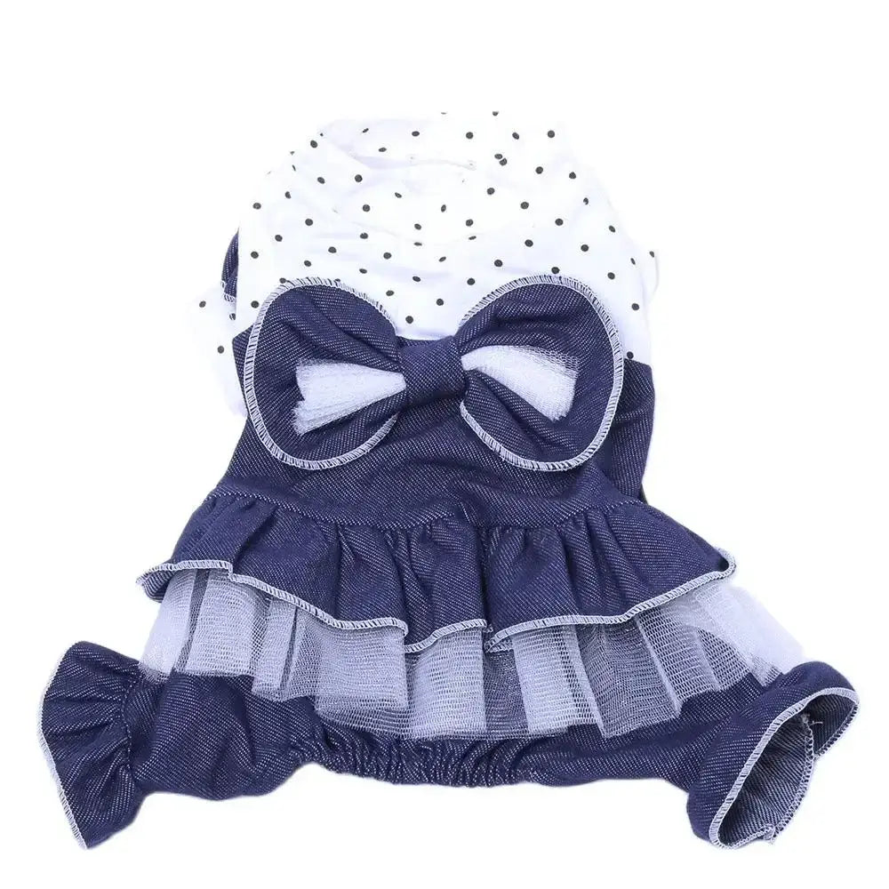 Dots&Bow Princess Dress - Premium from HappyDogs.Company - Just $31.99! Shop now at HappyDogs.Company