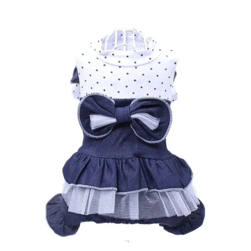 Dots&Bow Princess Dress - Premium from HappyDogs.Company - Just $31.99! Shop now at HappyDogs.Company