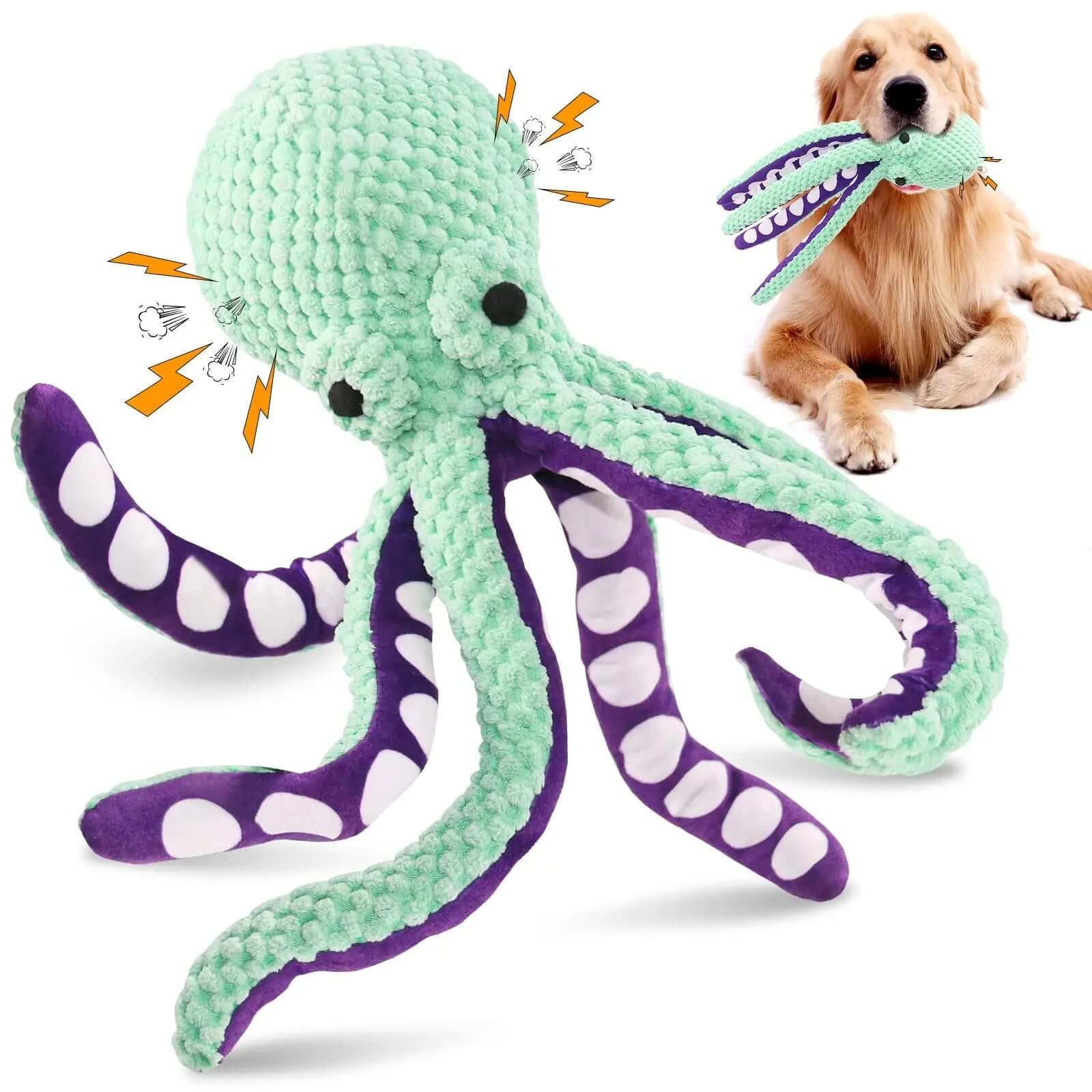 Pet Plush Toy Cat Dog Voice Octopus Shell Puzzle Toy Bite Resistant Interactive Pet Dog Teeth Cleaning Chew Toy Pet Supplies - Premium 4 from HappyDogs.Company - Just $10.01! Shop now at HappyDogs.Company
