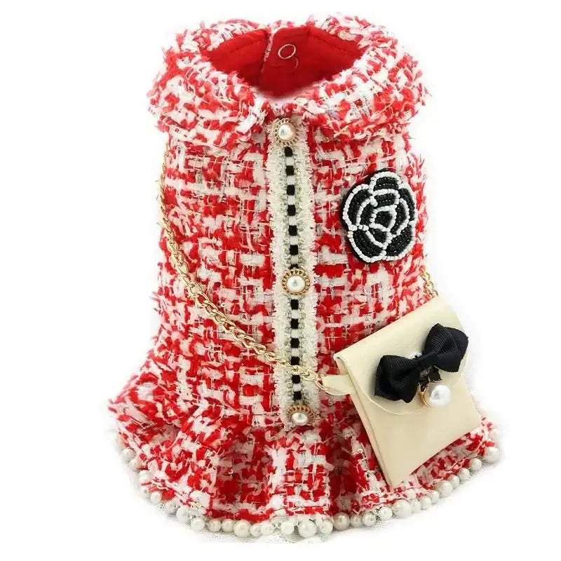 Handmade Tweed Pet Dress - Premium from HappyDogs.Company - Just $66.99! Shop now at HappyDogs.Company