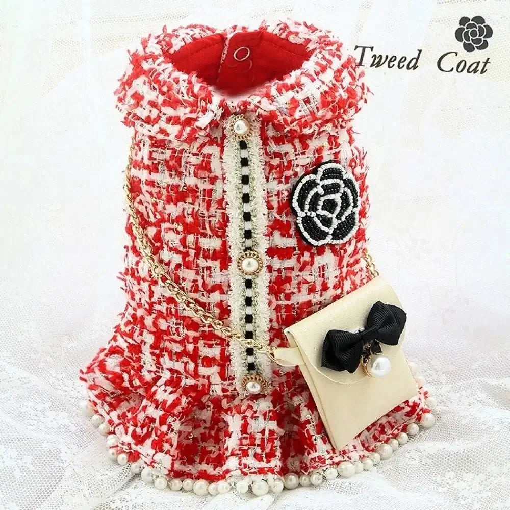 Handmade Tweed Pet Dress - Premium from HappyDogs.Company - Just $66.99! Shop now at HappyDogs.Company