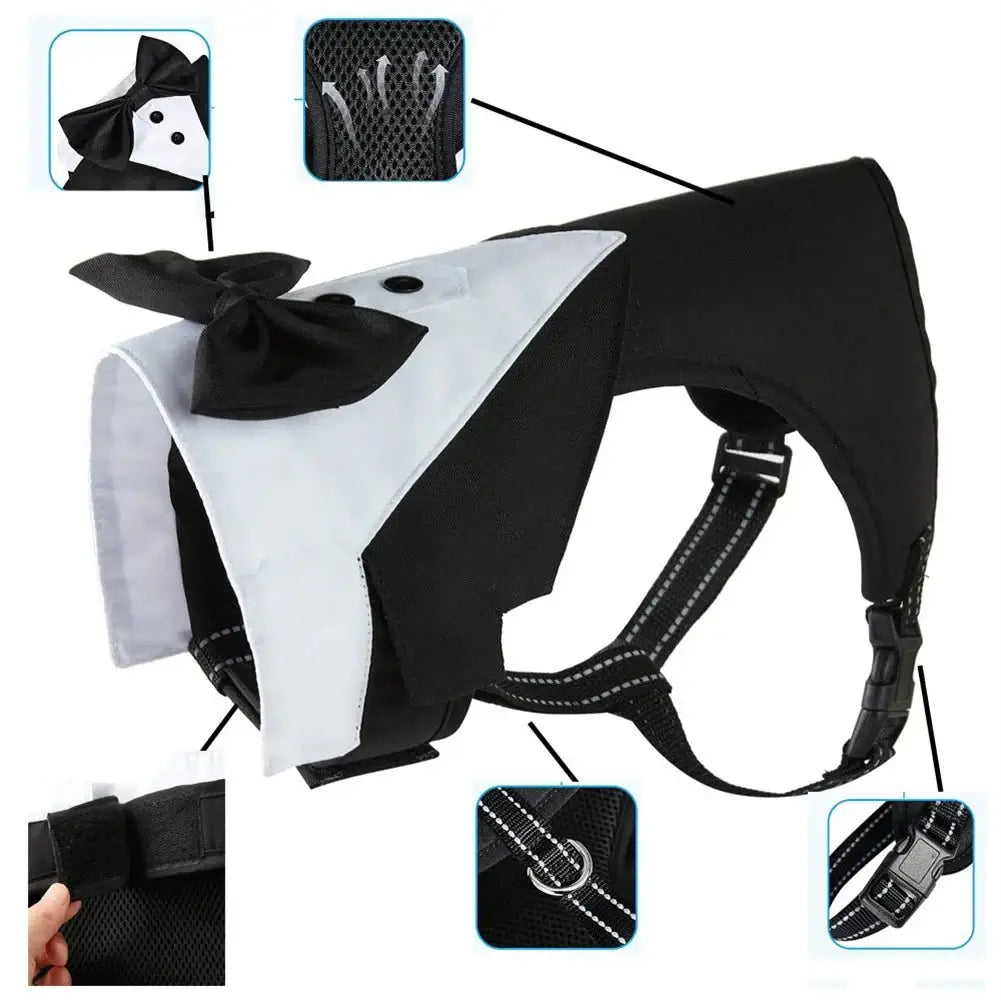 Pet Tuxedo Harness - Premium from HappyDogs.Company - Just $35.99! Shop now at HappyDogs.Company