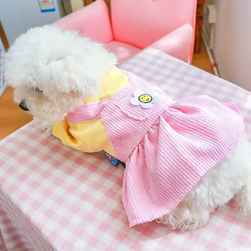 Pink Sunflower Princess Dress - Premium from HappyDogs.Company - Just $31.99! Shop now at HappyDogs.Company