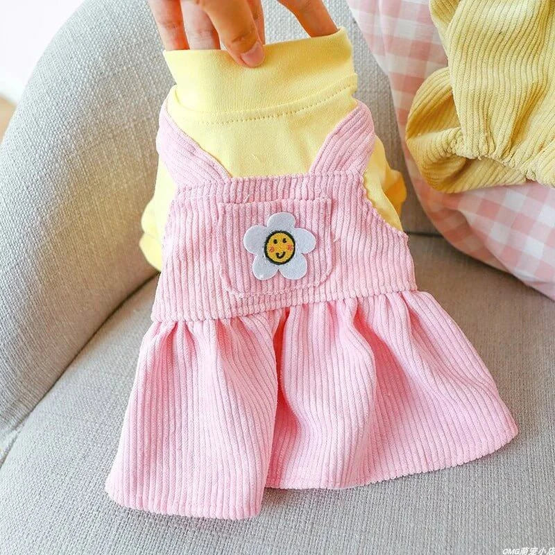 Pink Sunflower Princess Dress - Premium from HappyDogs.Company - Just $31.99! Shop now at HappyDogs.Company