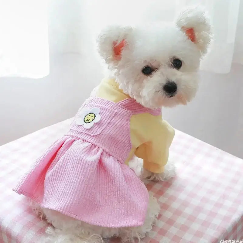 Pink Sunflower Princess Dress - Premium from HappyDogs.Company - Just $31.99! Shop now at HappyDogs.Company