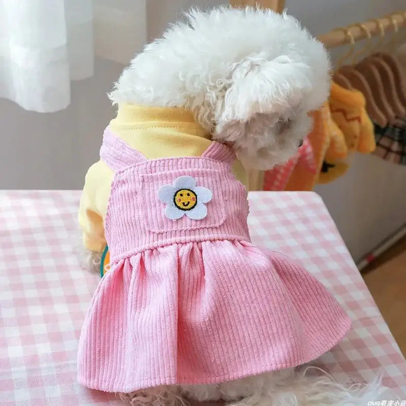 Pink Sunflower Princess Dress - Premium from HappyDogs.Company - Just $31.99! Shop now at HappyDogs.Company