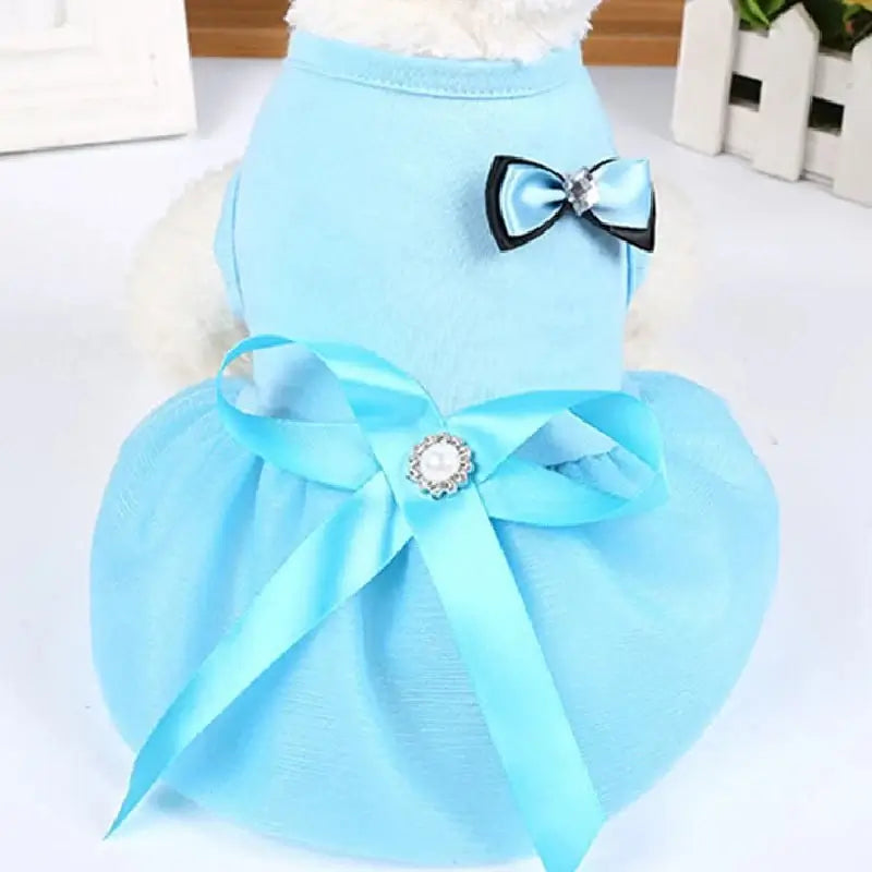 Princess Style Pink/Red Bowknot Dress - Premium from HappyDogs.Company - Just $34.99! Shop now at HappyDogs.Company