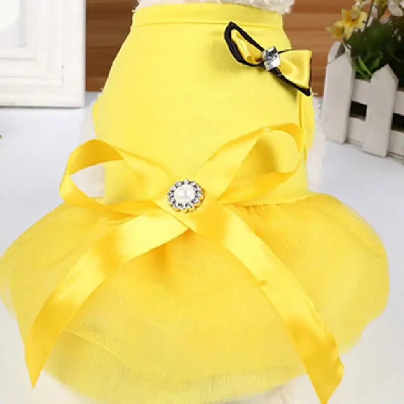 Princess Style Pink/Red Bowknot Dress - Premium from HappyDogs.Company - Just $34.99! Shop now at HappyDogs.Company