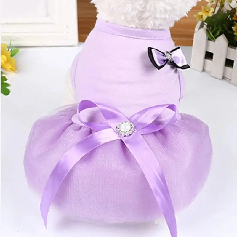 Princess Style Pink/Red Bowknot Dress - Premium from HappyDogs.Company - Just $34.99! Shop now at HappyDogs.Company