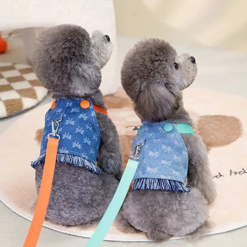 Puppy Jeans Harness Vest - Premium from HappyDogs.Company - Just $20.99! Shop now at HappyDogs.Company