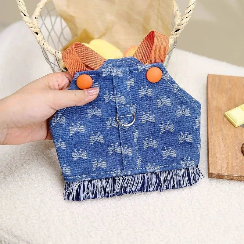 Puppy Jeans Harness Vest - Premium from HappyDogs.Company - Just $20.99! Shop now at HappyDogs.Company