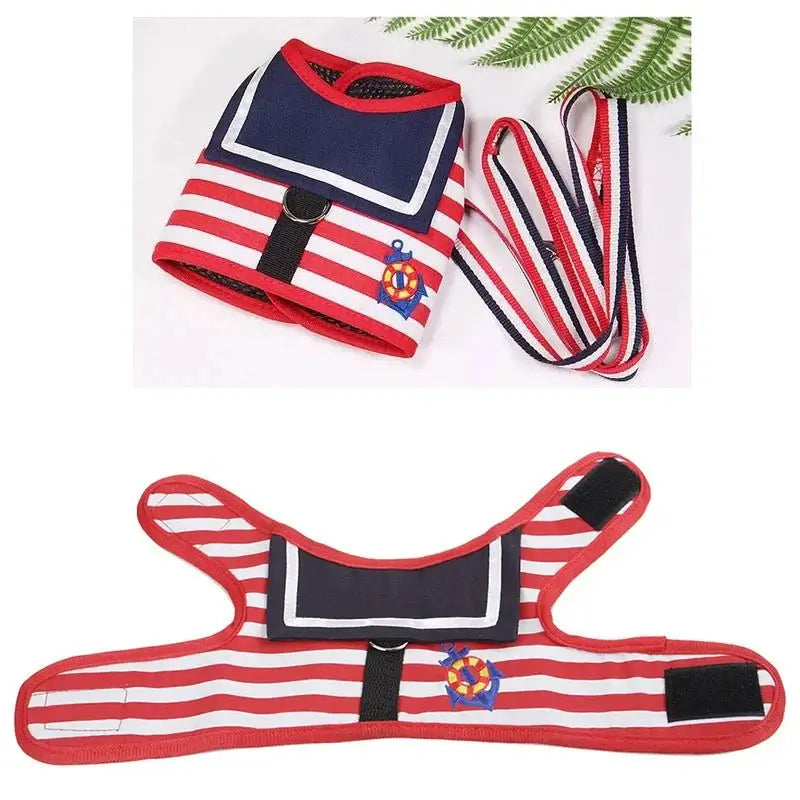 Soft Navy Style Leash Set For Small Dogs - Premium from HappyDogs.Company - Just $12.99! Shop now at HappyDogs.Company
