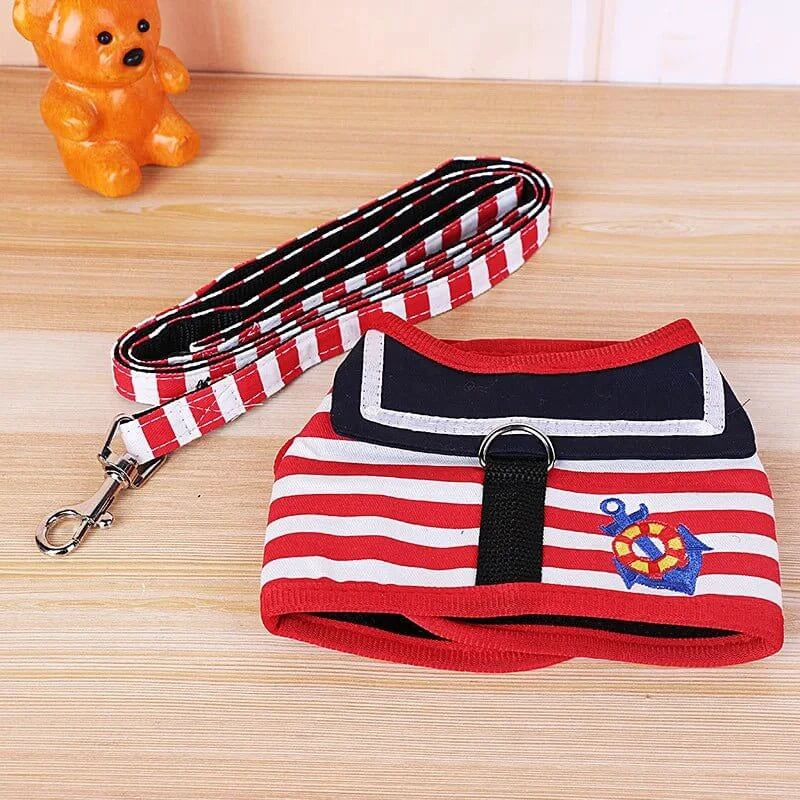 Soft Navy Style Leash Set For Small Dogs - Premium from HappyDogs.Company - Just $12.99! Shop now at HappyDogs.Company