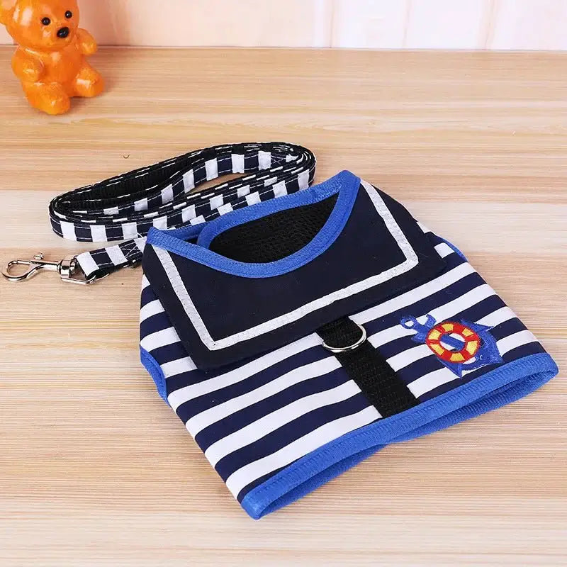 Soft Navy Style Leash Set For Small Dogs - Premium from HappyDogs.Company - Just $12.99! Shop now at HappyDogs.Company