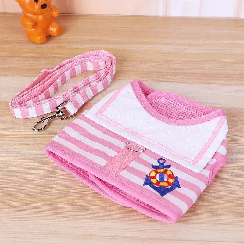 Soft Navy Style Leash Set For Small Dogs - Premium from HappyDogs.Company - Just $12.99! Shop now at HappyDogs.Company