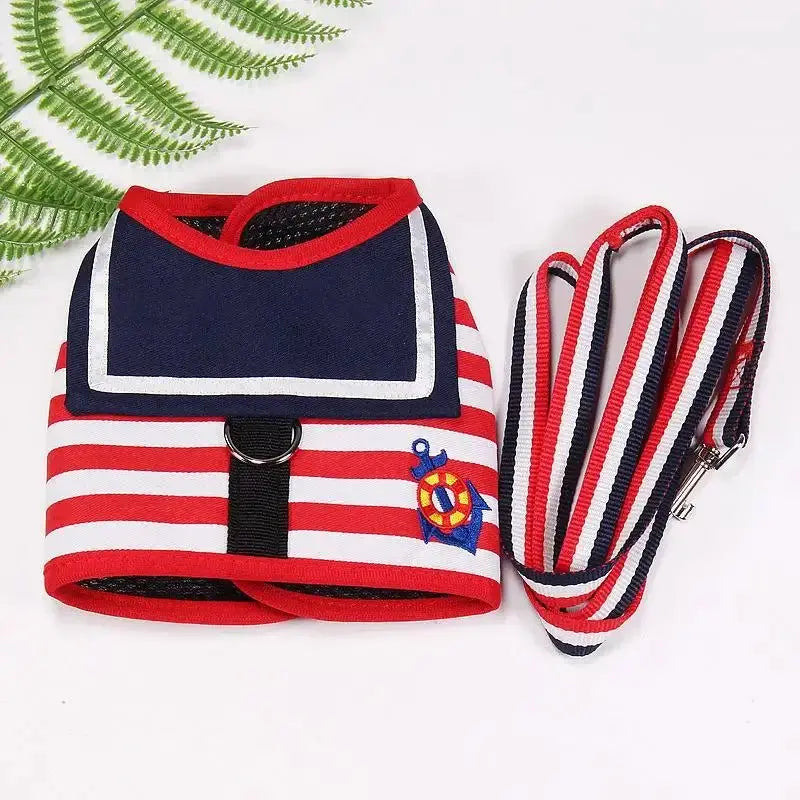 Soft Navy Style Leash Set For Small Dogs - Premium from HappyDogs.Company - Just $12.99! Shop now at HappyDogs.Company