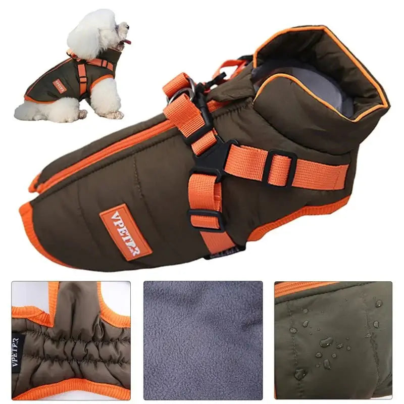 Waterproof Jacket With Harness - Premium from HappyDogs.Company - Just $35.99! Shop now at HappyDogs.Company