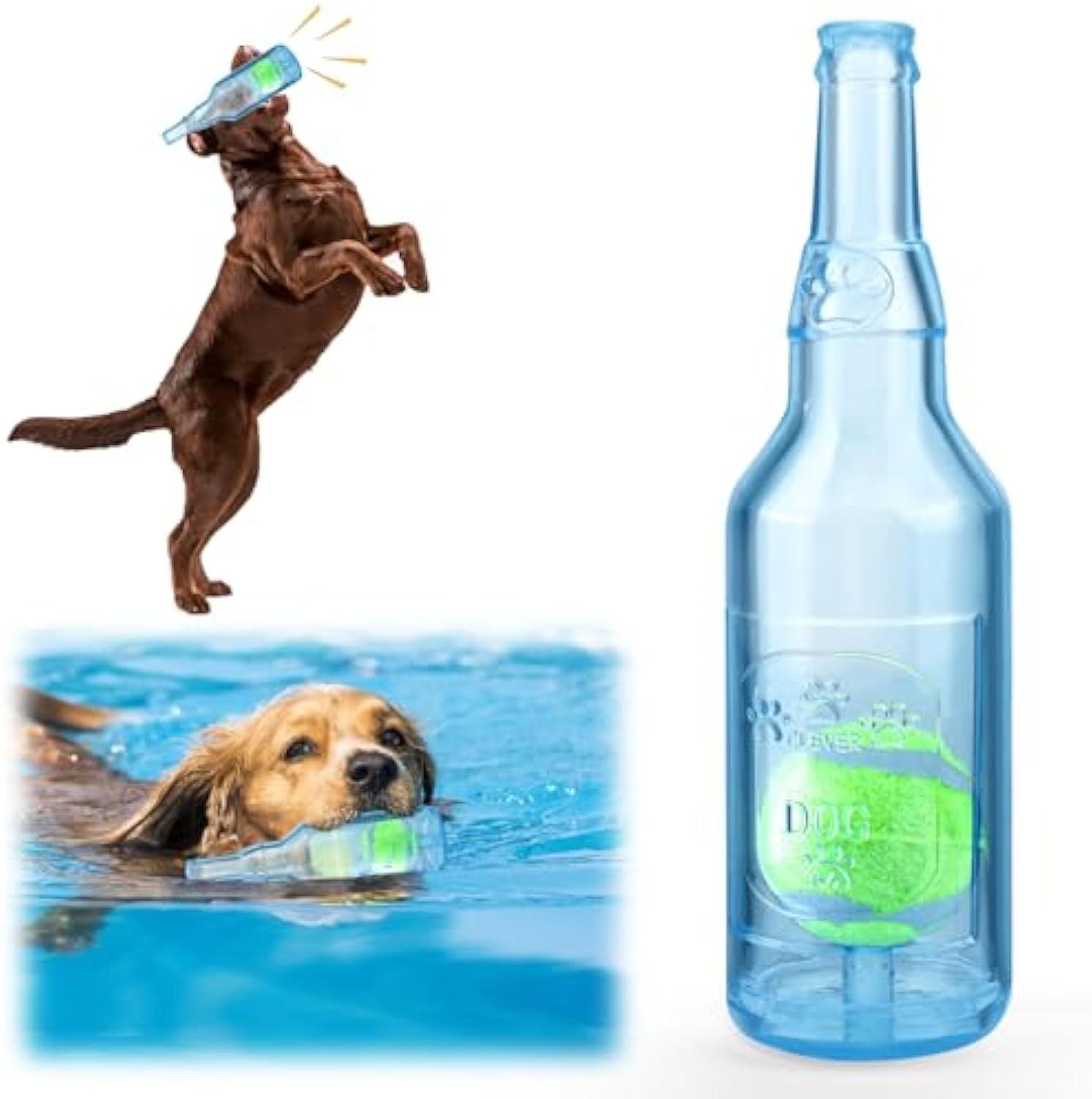 Engaging Water Bottle Dog Toy for Interactive Play