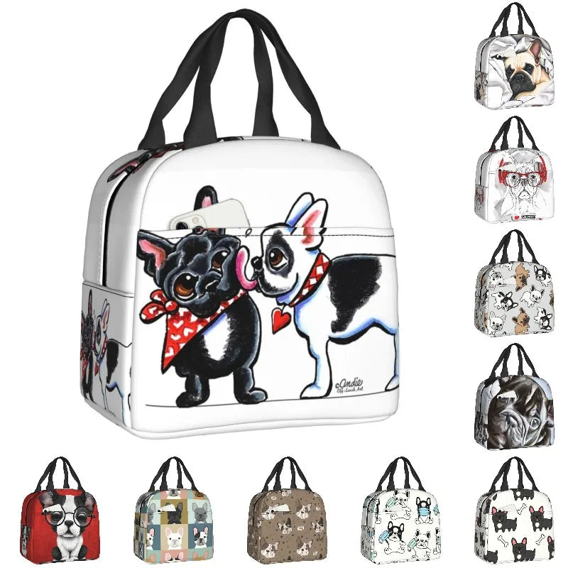 French Bulldog  Kiss Lunch Bag - Premium  from HappyDogs.Company - Just $30.99! Shop now at HappyDogs.Company