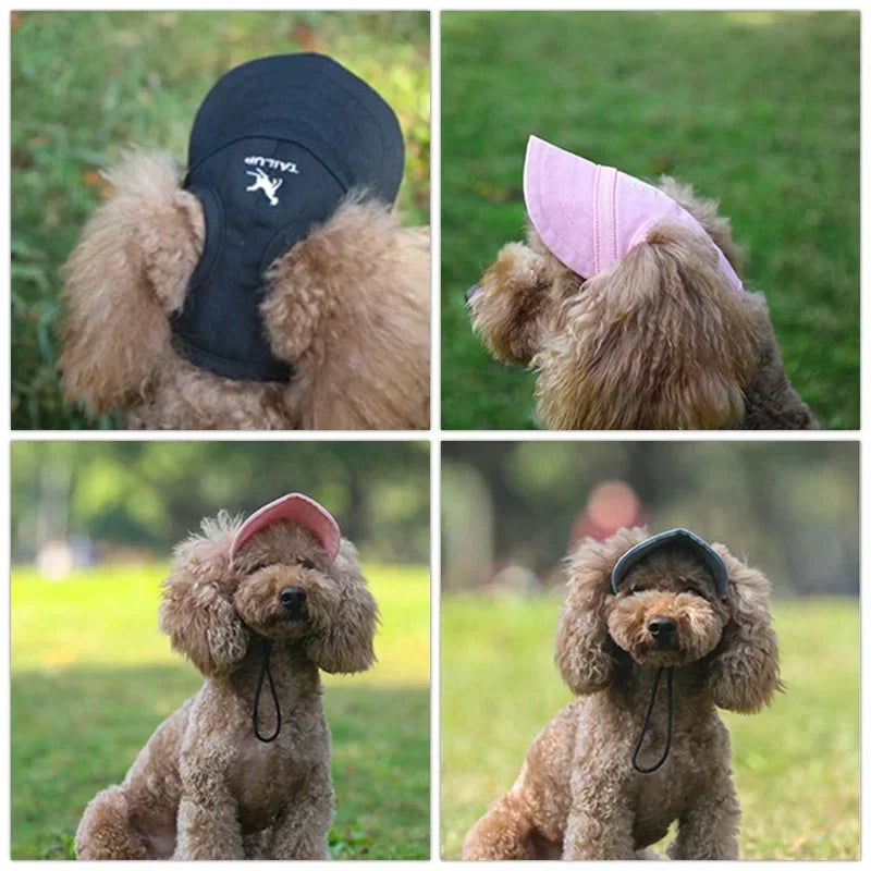 Summer Solid Color Dog Baseball Visor Hat - Premium  from HappyDogs.Company - Just $22.99! Shop now at HappyDogs.Company