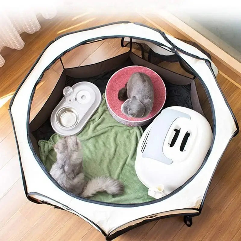 Portable Foldable Pet Tent  Easy Operation Octagonal Fence - Premium  from HappyDogs.Company - Just $76.99! Shop now at HappyDogs.Company