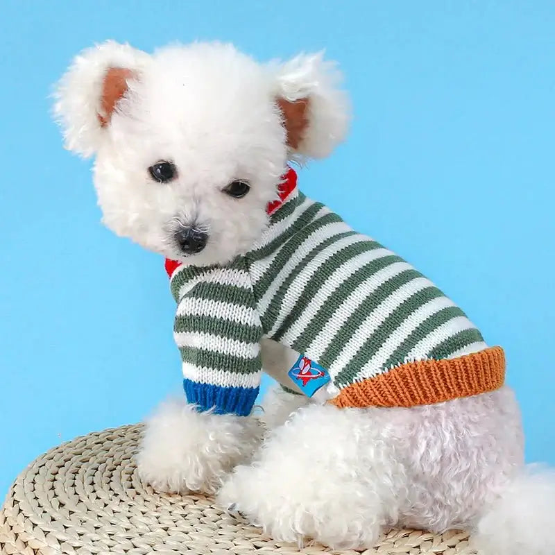 Vintage Striped Sweater For Smal And Medium Dogs - Premium  from HappyDogs.Company - Just $17.99! Shop now at HappyDogs.Company